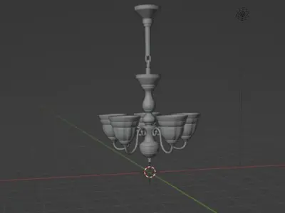 celling light Low-poly 3D model