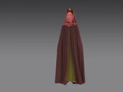 Dune inspired garment 3D model