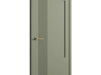 Interior door 9 Low-poly 3D model