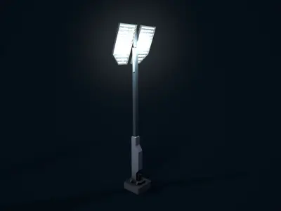 Sci Fi Street Light 6 Low-poly 3D model
