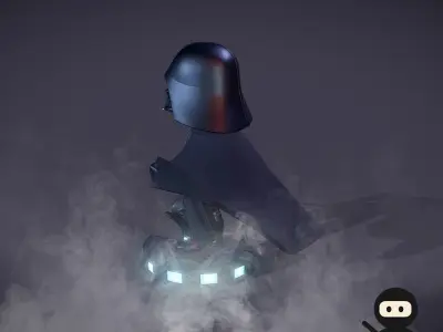 Darth Vader Cartoon  3D model