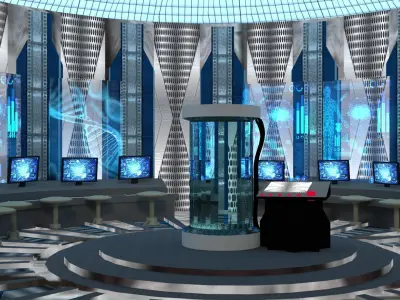 Sci-fi fi lab 3D model