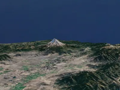 Mount Shasta 2 3D model