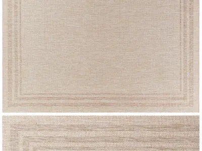 Carpet set 32 - Bundle - 3 f Geometrical Jute Rugs 3D model