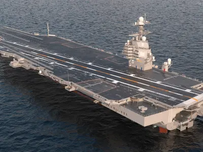  Naval Aircraft Carrier USS Gerald Ford Rigged 