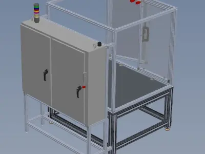 Industrial Machine Enclosure 3D model