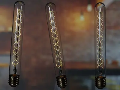 Light bulb vintage 2 3D model