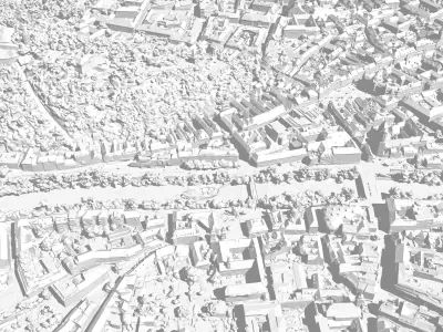 Graz City Center 3D model