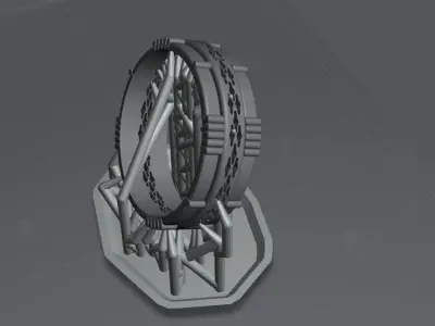 Sci fi Ring for 3d print SLA or FDM 3D print model