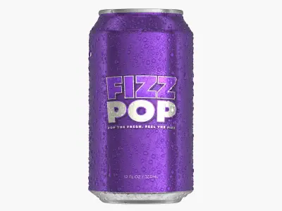  Standard Soda Can With Droplets 355ml V2 