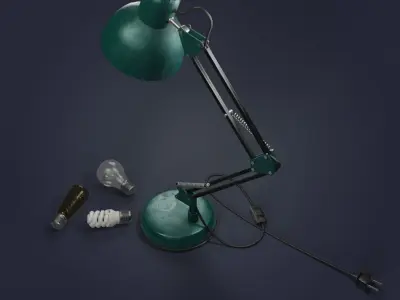 Table lamp 3D model 133