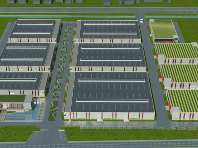 Warehouse Logistic 009 Low-poly 3D model