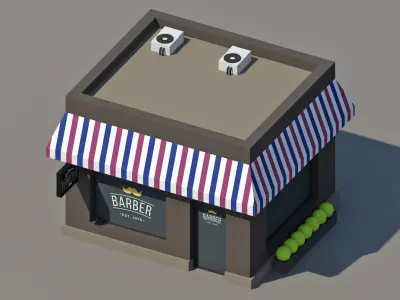 Low Poly City Pack isometric Low-poly 3D model