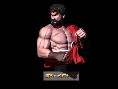Ryu Street Fighter VI 3D print model