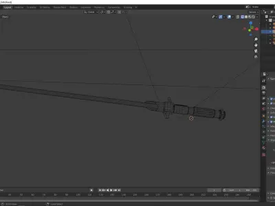 Light Saber - Sith Free 3D model