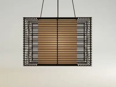 KAI Square Pendant Lamp - Medium 3D model