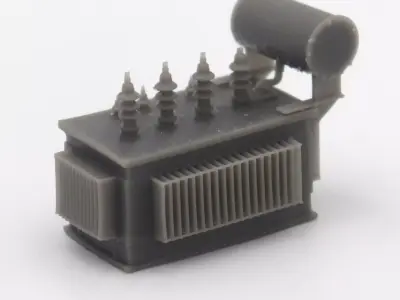 HO Scale Big electrical transformer station train model  3D print model