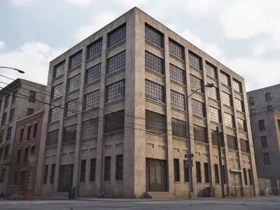 Industrial City Pack Low-poly 3D model