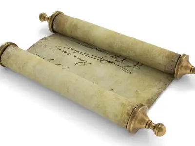 Ancient Scroll 2 3D model