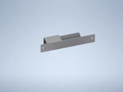 interlock stainless steel door latch 3D model