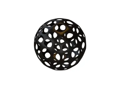 Abstract Sphere Ball v1 003 Low-poly 3D model