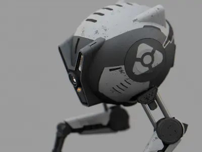 UTILITY BOT BOSCH  rigged 3D model