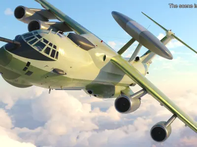  Tactical Surveillance Aircraft Green Rigged 