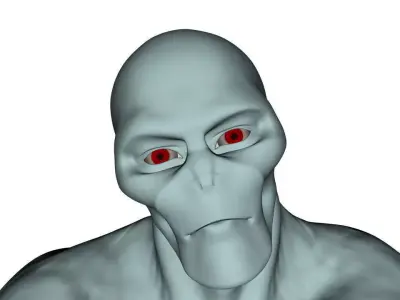 Realistic Alien - Rigged Low-poly 3D model