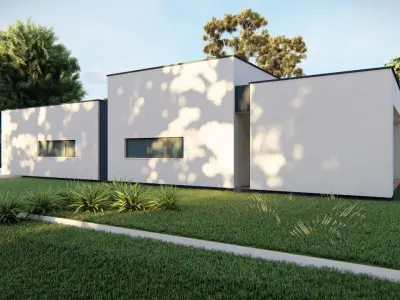Casa Scene-villa-modern house 3D model 26