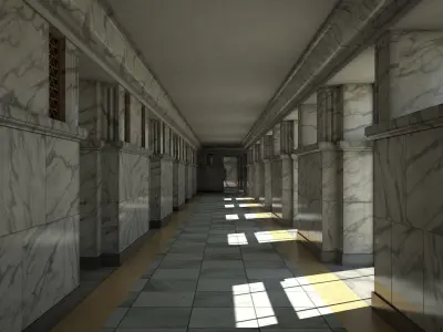 Corridor 01 3D model