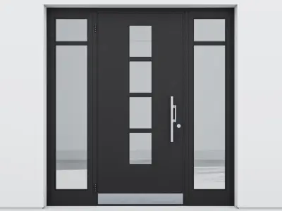 Aluminium door 104 3D model