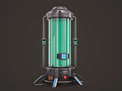 Sci Fi Cryopod 3D model