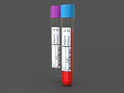 Collection Tube Blood 3D model