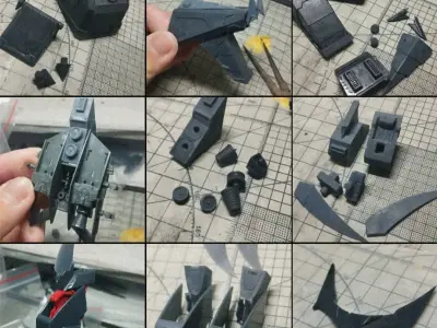 PG  Gundam Astray bandai Red Ghost 3D print model