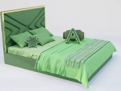 Munich Aliver Bed 3D model