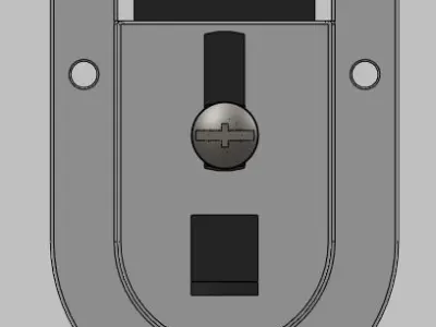 The Guide door latch Free 3D model