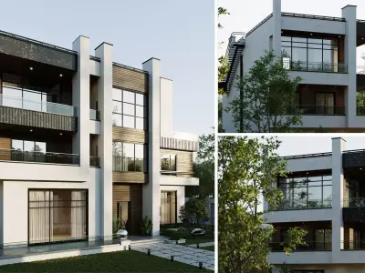 Modern Villa 05 3D model