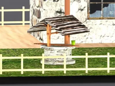 village small house  Low-poly 3D model