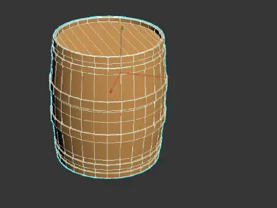 Barril wine barrel table Free 3D model