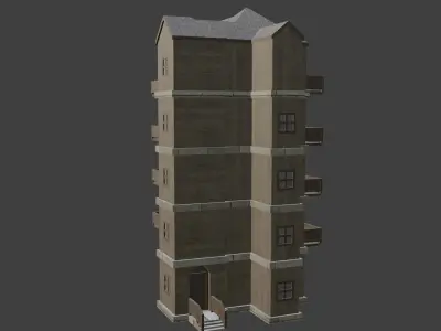 House Model 57 Low-poly 3D model