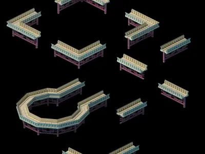 Architecture - Brothels - Platform Ground 041 3D model