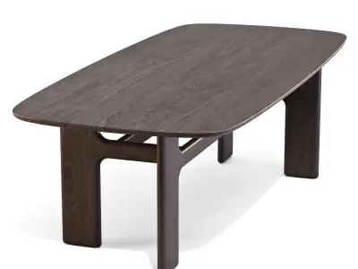 Bonaldo Hippos Wood - Dining Tables 3D model