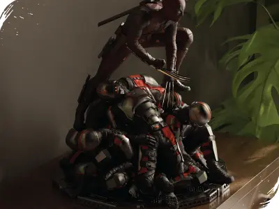 Deadpool premium figure 3D print model