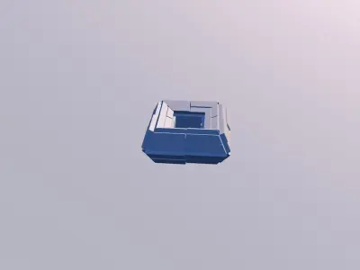 Sci Fi Object No 17 - Pyramid Sphere Torus 2019 Low Poly 3D model