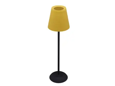Yellow Floor Lamp Free low-poly 3D model