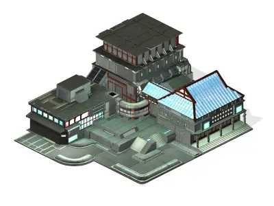 Heterogeneous World - City Hall 03 3D model