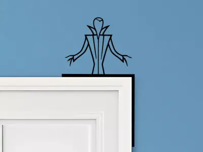 Dracula Door Corner Decor 3D print model buy