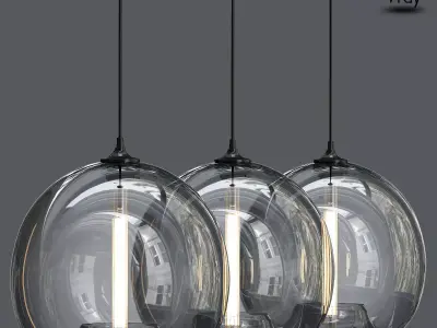 Stamen Gray Handblown 3D model