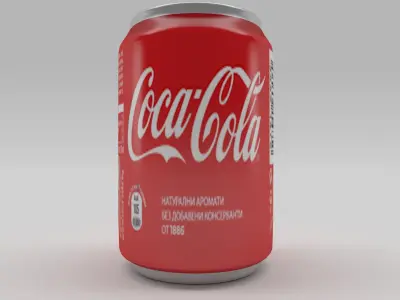 Bottle Coca-cola 2 Low-poly 3D model