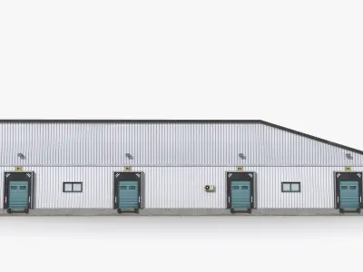 Factory x29 Low-poly 3D model